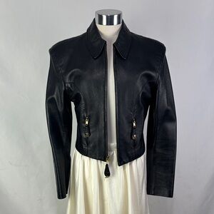 Cache Vintage Black Cropped Jacket